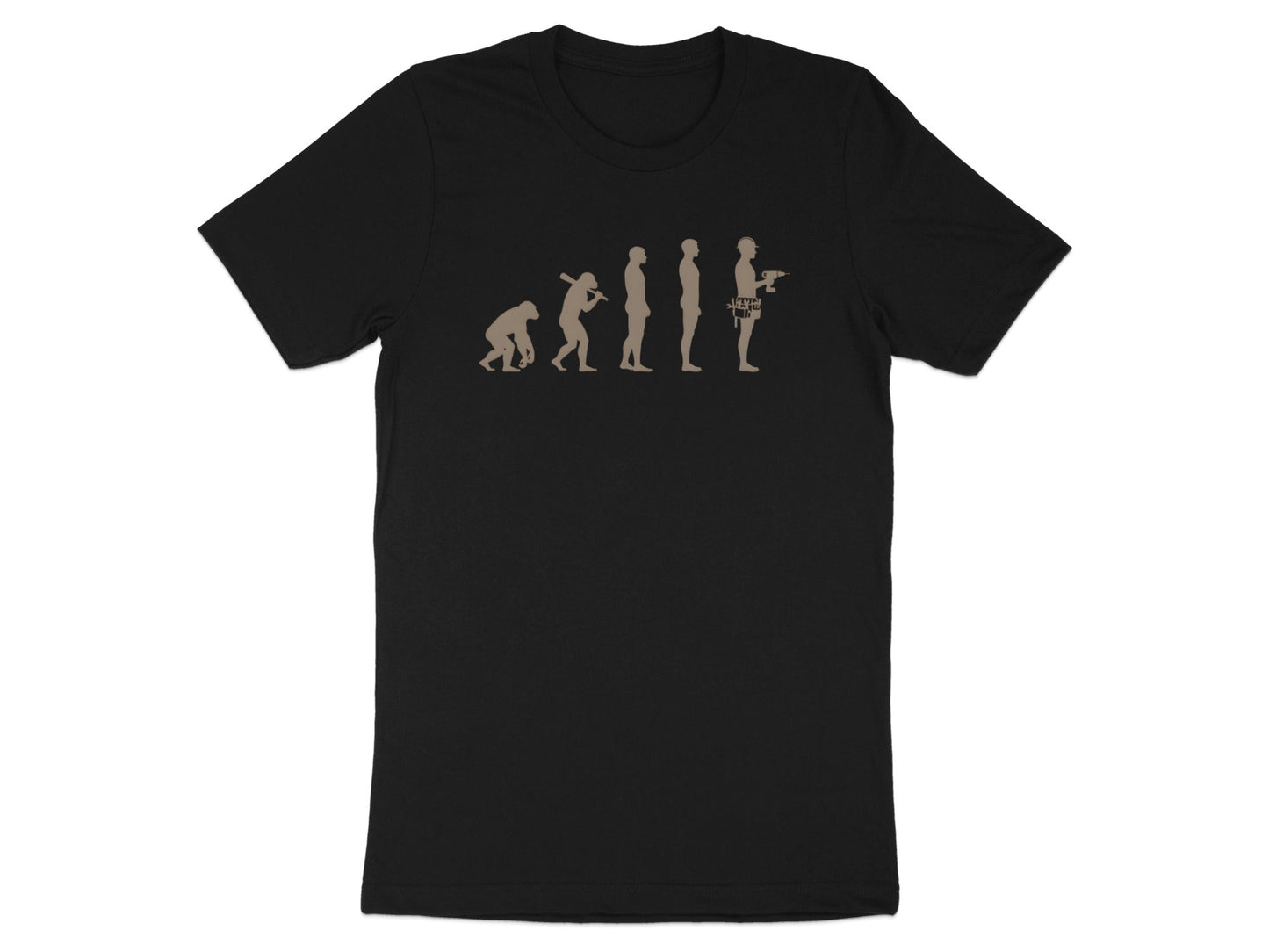 Evolution of the Tradie T-Shirt - Construction Worker Evolution