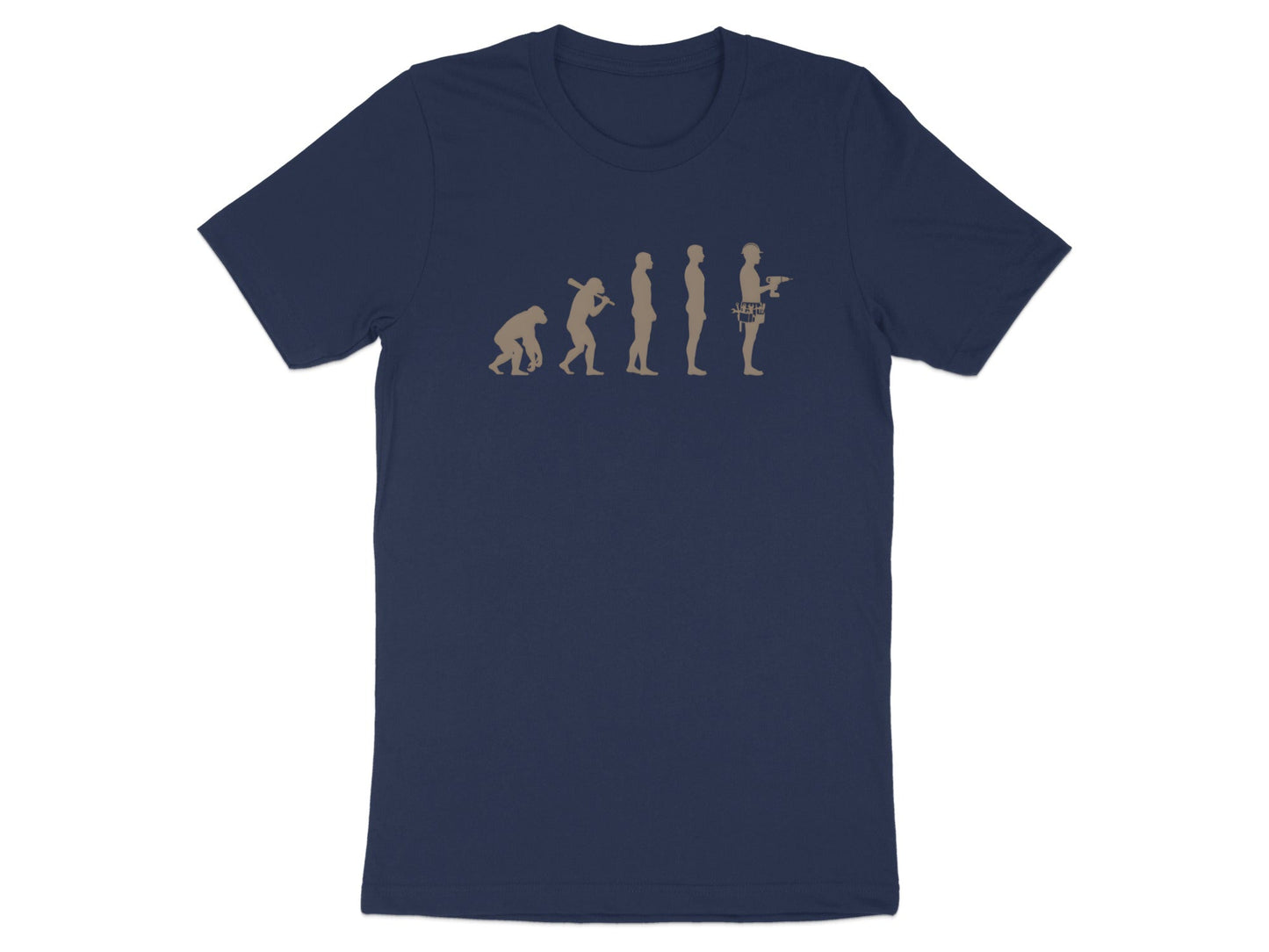 Evolution of the Tradie T-Shirt - Construction Worker Evolution