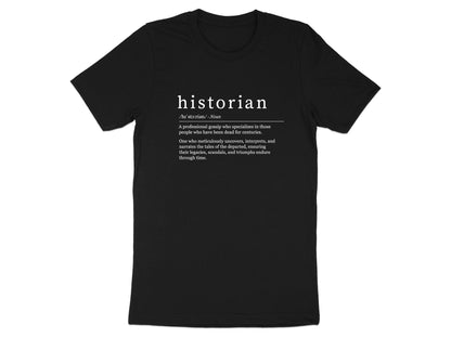 History Definition T-Shirt  Minimalist Scholar Tee