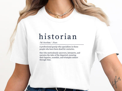 History Definition T-Shirt  Minimalist Scholar Tee