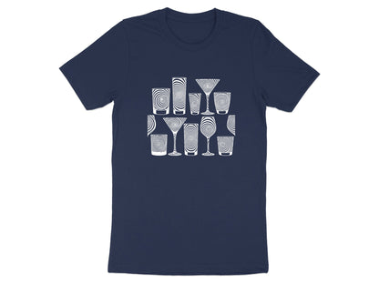 Spiral Glassware Collection Pattern T-Shirt