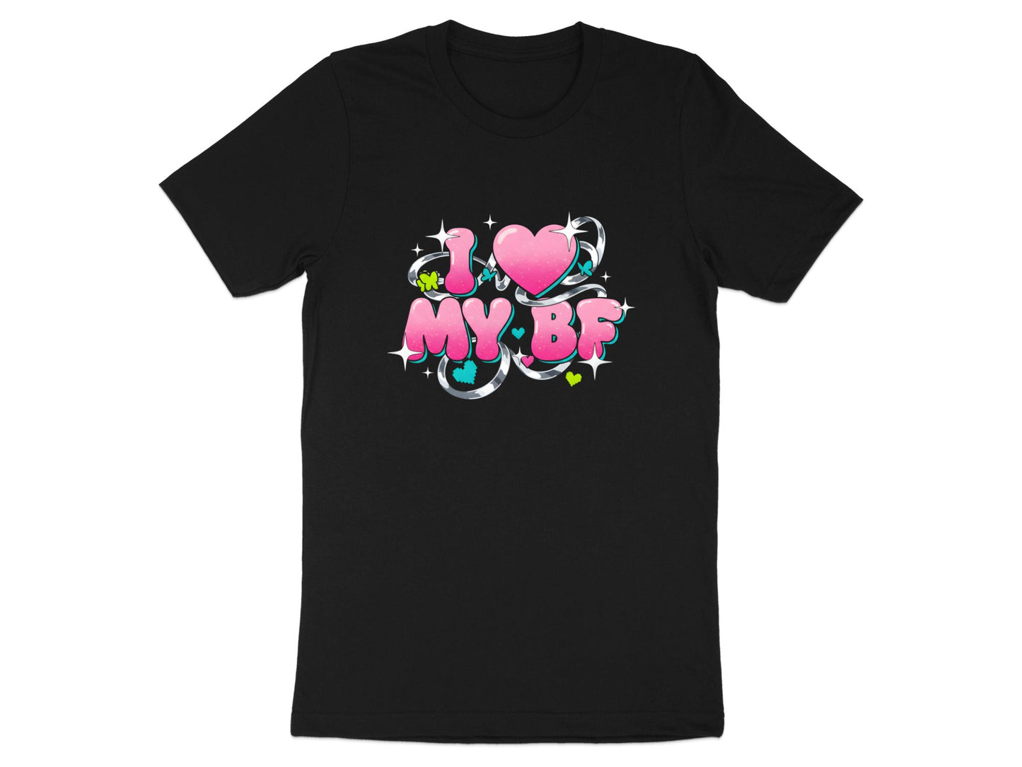 I Love My BF Tee - Y2K Aesthetic Graphic T-Shirt