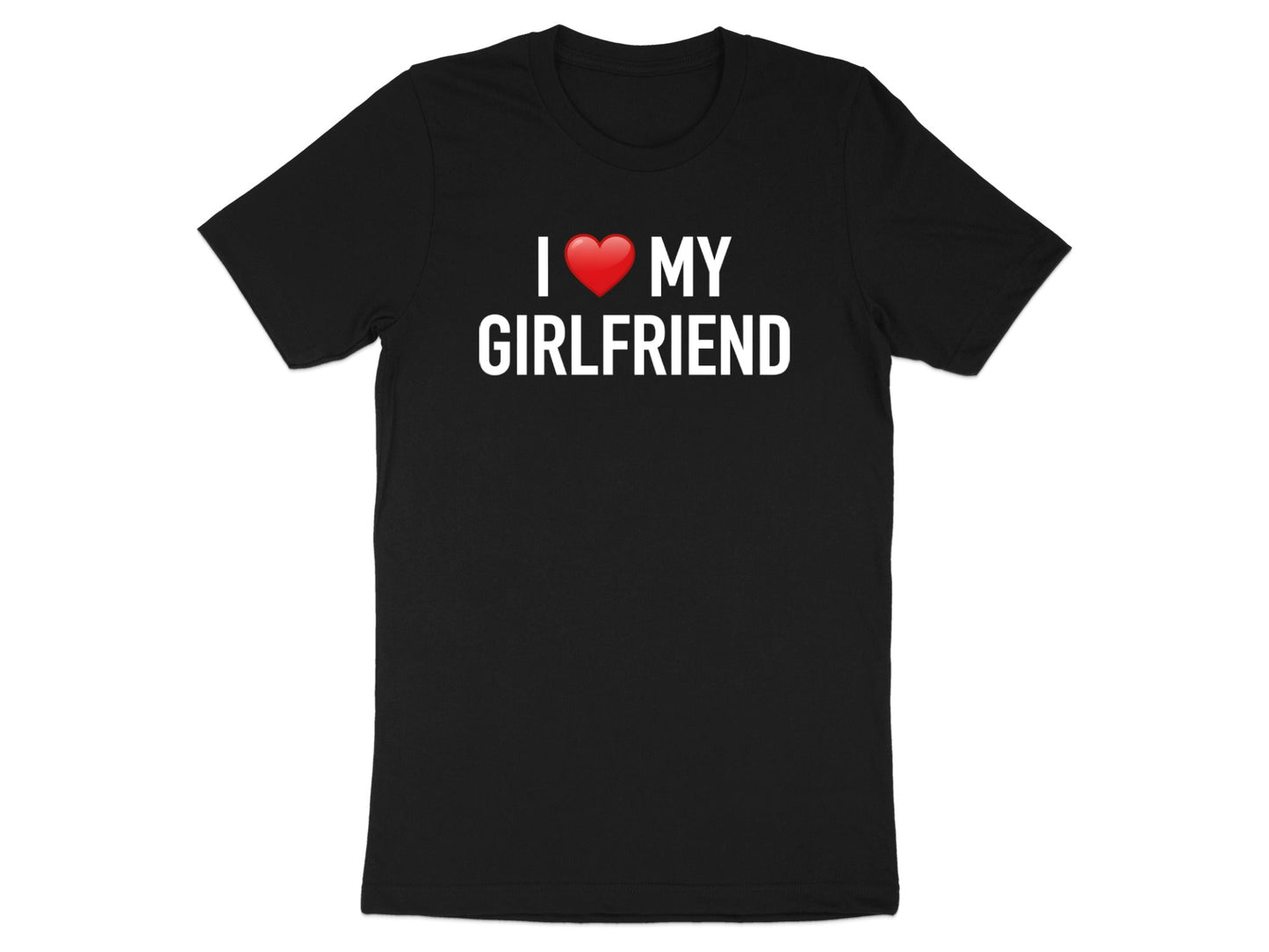 Classic I Love My Girlfriend Tee - Red Heart Graphic T-Shirt