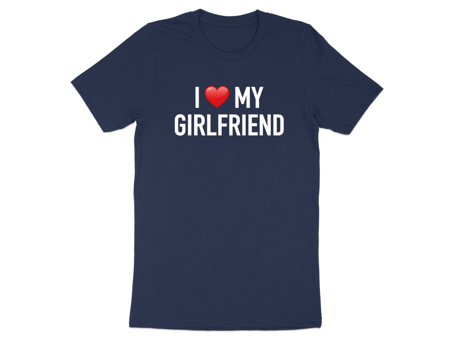 Classic I Love My Girlfriend Tee - Red Heart Graphic T-Shirt