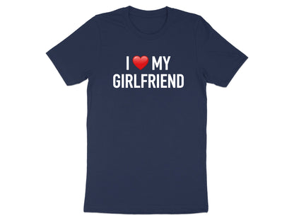 Classic I Love My Girlfriend Tee - Red Heart Graphic T-Shirt