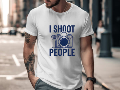 "I Shoot People" Photographer Humour T-Shirt