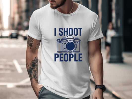 "I Shoot People" Photographer Humour T-Shirt