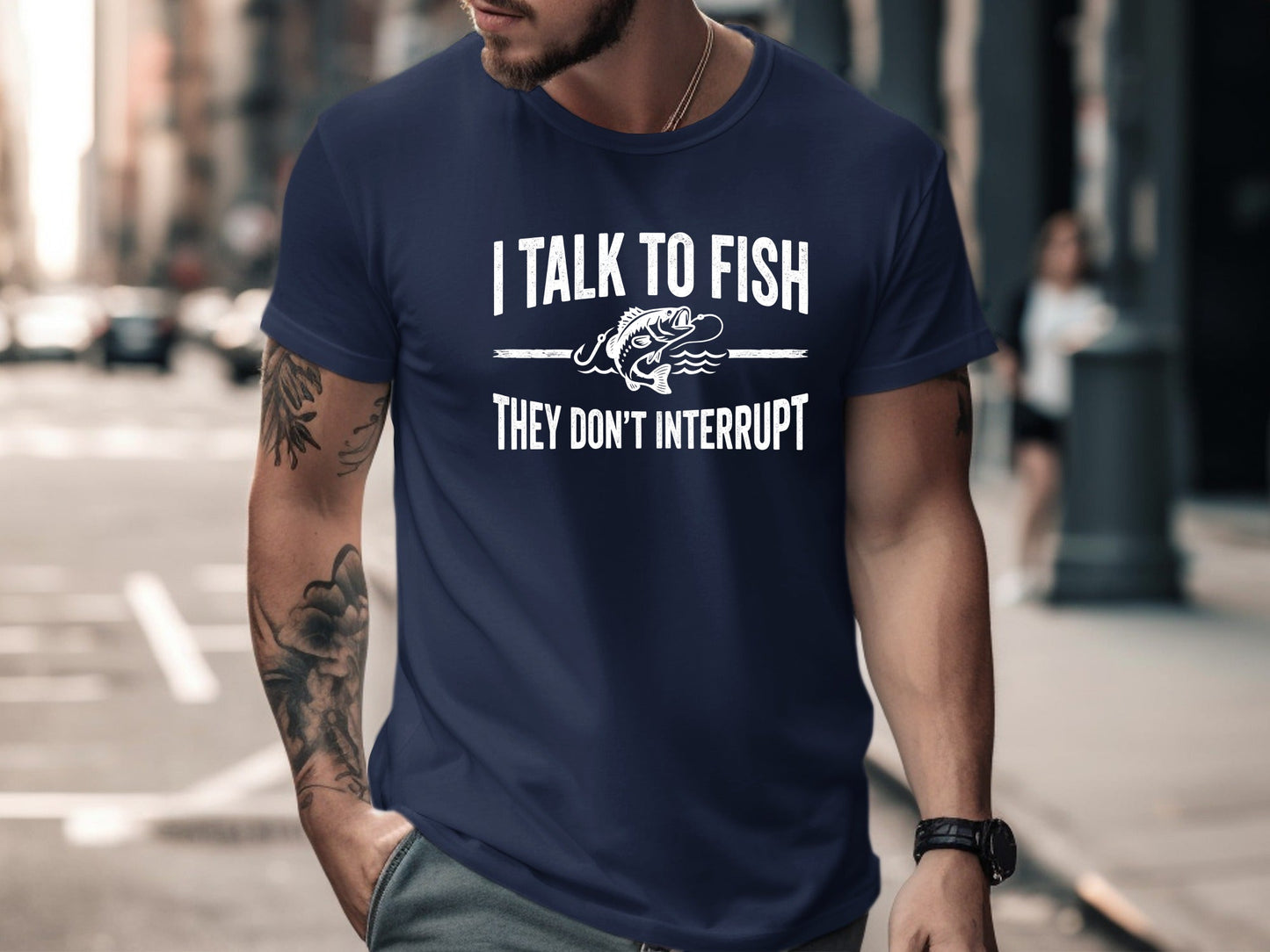 I Talk To Fish They Don't Interrupt T-Shirt