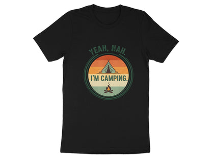 Yeah, Nah. I'm Camping. Retro Sunset T-Shirt