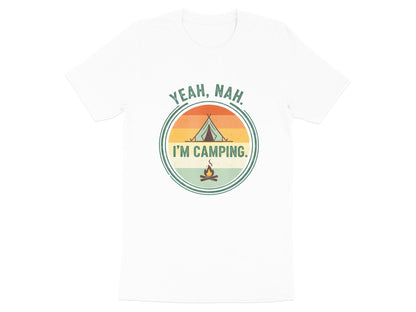 Yeah, Nah. I'm Camping. Retro Sunset T-Shirt