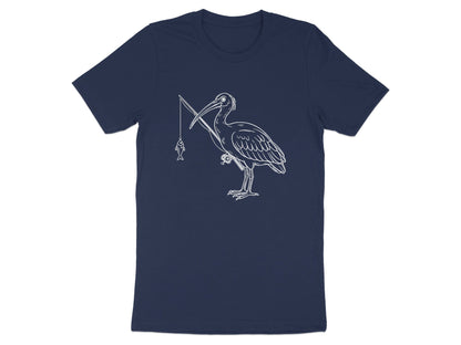 Australian Ibis Fisherman Line Art T-Shirt