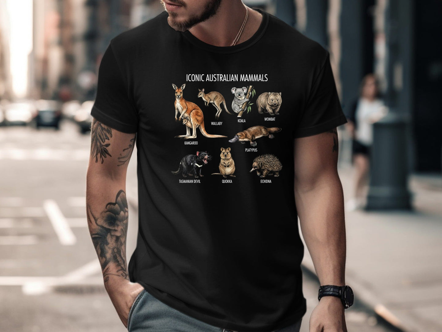 Iconic Australian Mammals Nature Guide T-Shirt | Wildlife Tee