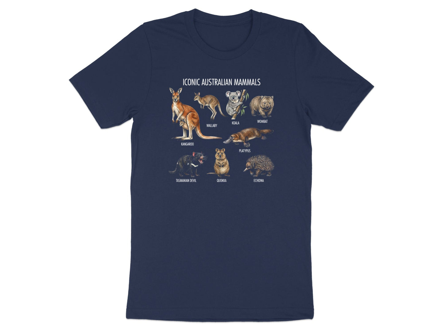 Iconic Australian Mammals Nature Guide T-Shirt | Wildlife Tee