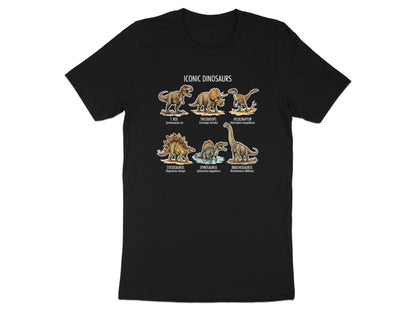 Iconic Dinosaurs Educational Poster T-Shirt - Science & Nature