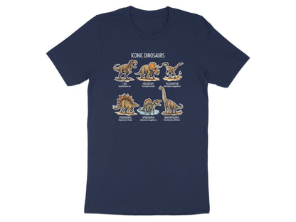 Iconic Dinosaurs Educational Poster T-Shirt - Science & Nature