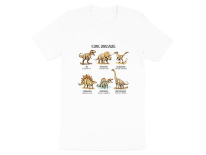 Iconic Dinosaurs Educational Poster T-Shirt - Science & Nature