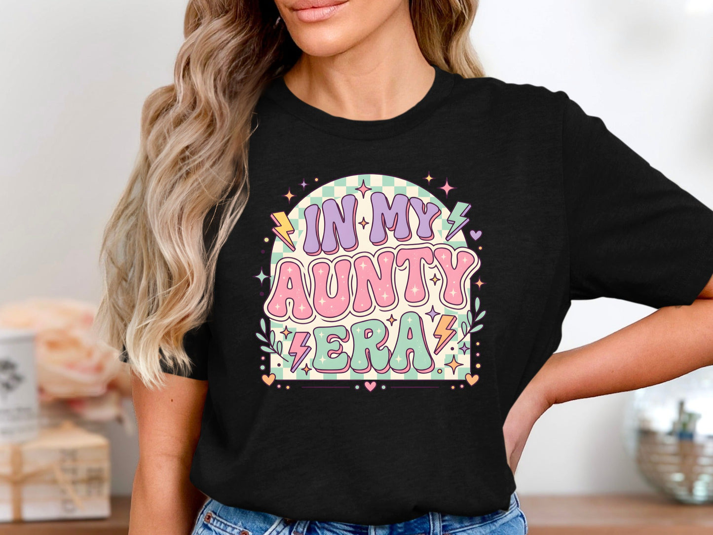 In My Aunty Era Pastel Retro Tee
