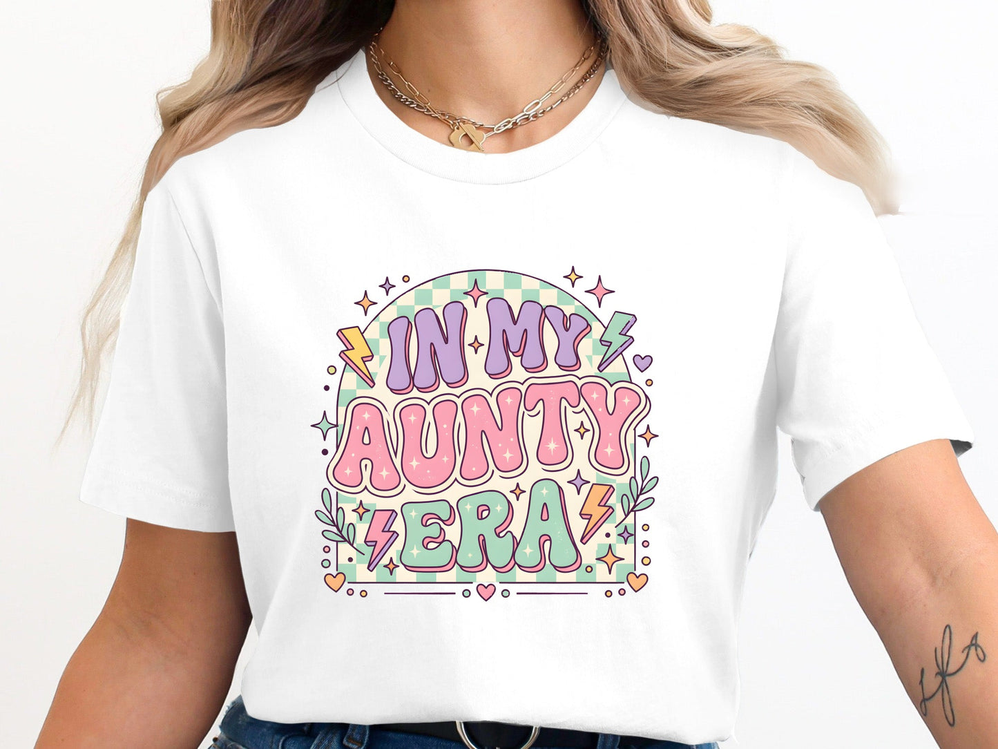 In My Aunty Era Pastel Retro Tee