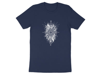 Sacred Geometry Mandala Tee – Floral Tattoo Style T-Shirt