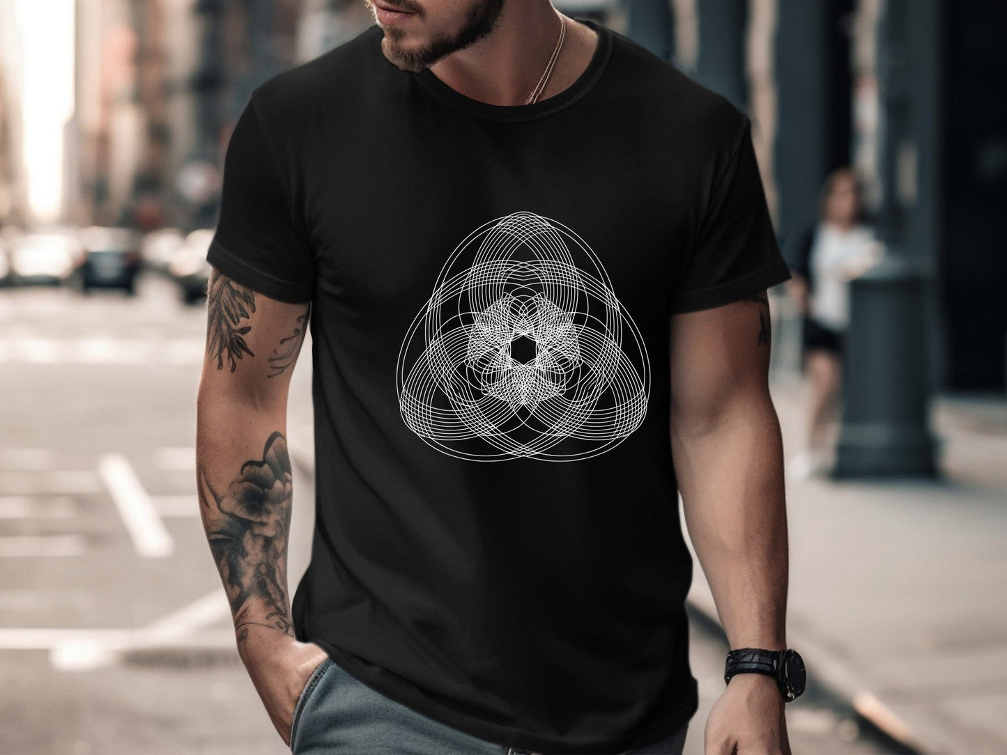 Spirograph Geometric Mandala T-Shirt