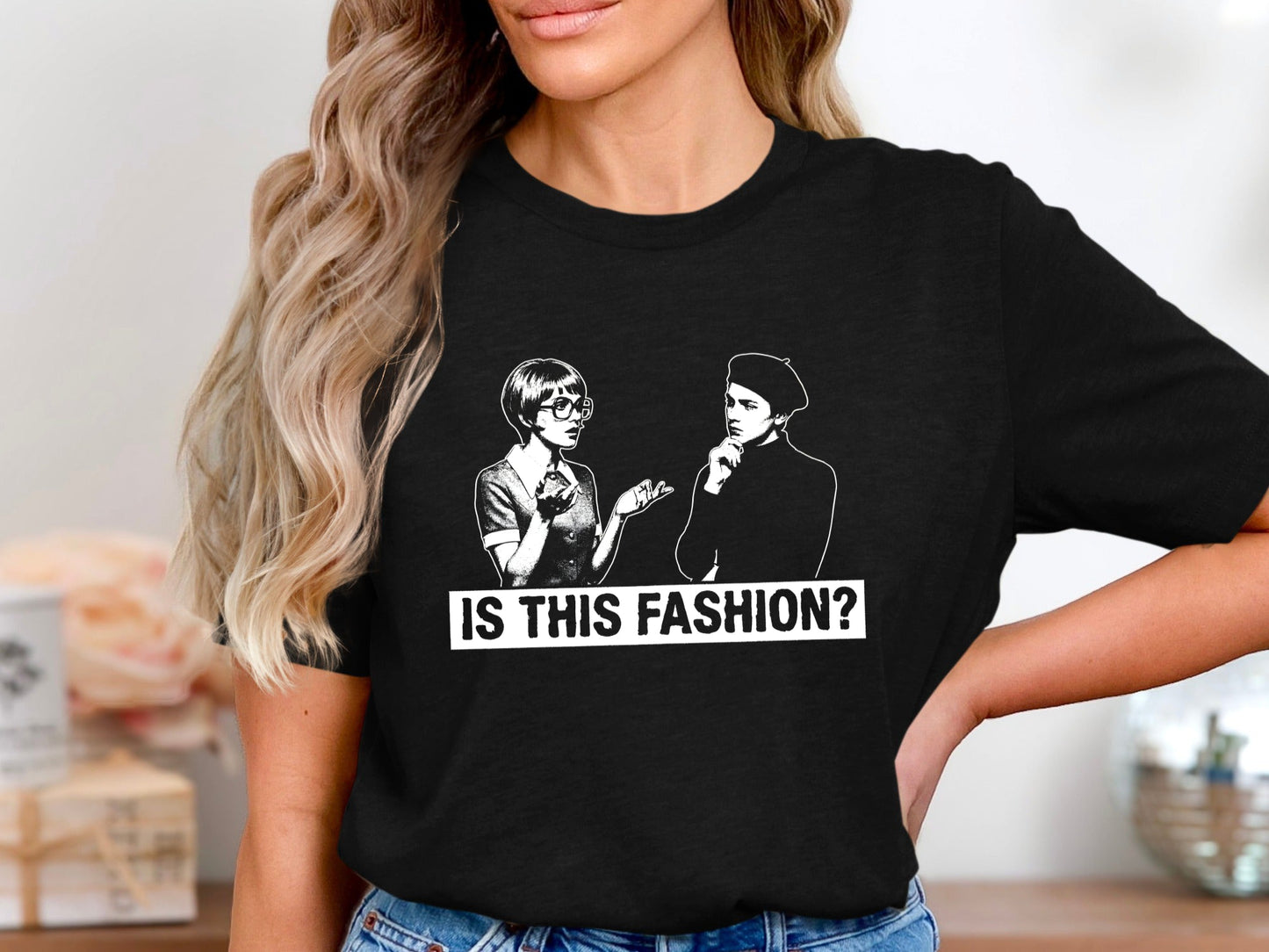 Is This Fashion? High Contrast Graphic T-Shirt