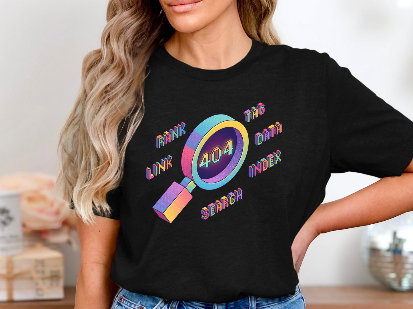 Isometric Search Error T-Shirt - SEO & Web Developer  Tee