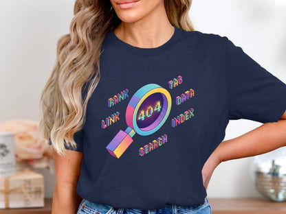 Isometric Search Error T-Shirt - SEO & Web Developer  Tee