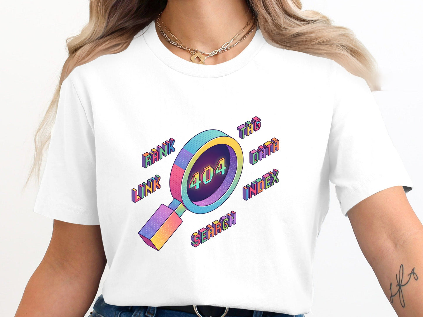 Isometric Search Error T-Shirt - SEO & Web Developer  Tee