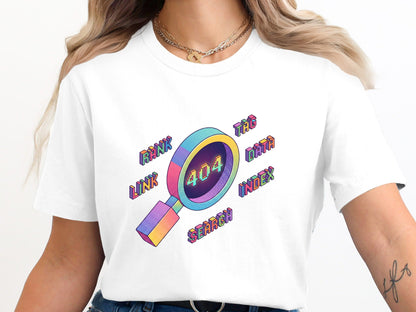 Isometric Search Error T-Shirt - SEO & Web Developer  Tee