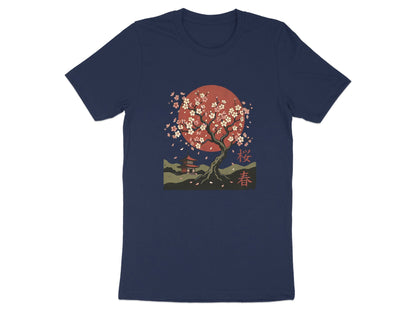 Japanese Sakura Pagoda Scene T-Shirt