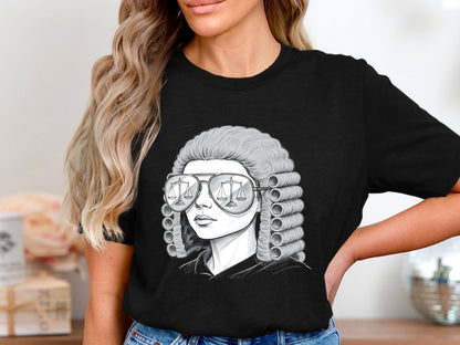 Judge in Aviators Graphic T-Shirt - Cool Legal Professional Tee