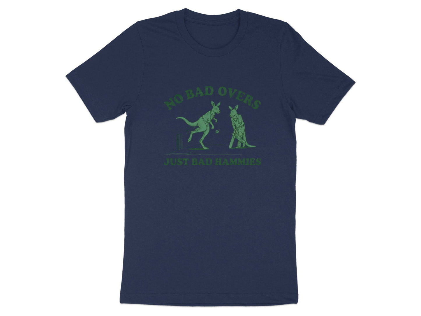 No Bad Overs Just Bad Hammies Kangaroo Cricket Tee