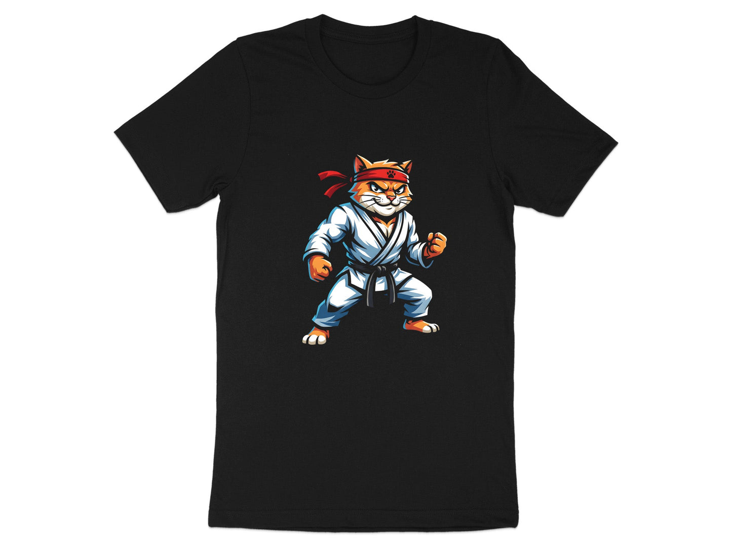 Karate Cat Sensei Martial Arts T-Shirt