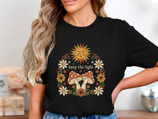 Keep The Light Mushroom Meadow T-Shirt