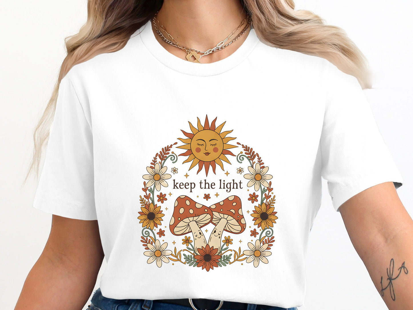 Keep The Light Mushroom Meadow T-Shirt