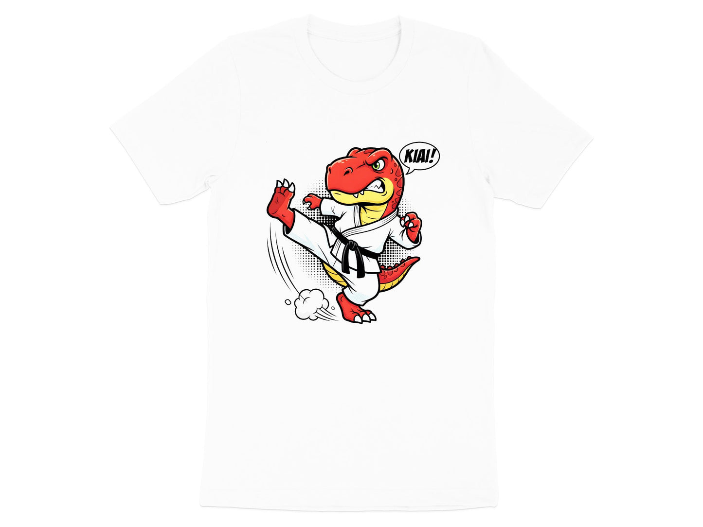Kiai! T-Rex Karate Dinosaur T-Shirt