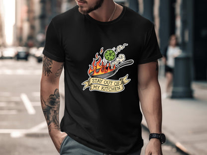 Stay Out Of My Kitchen Funny Pickleball Pan Tee