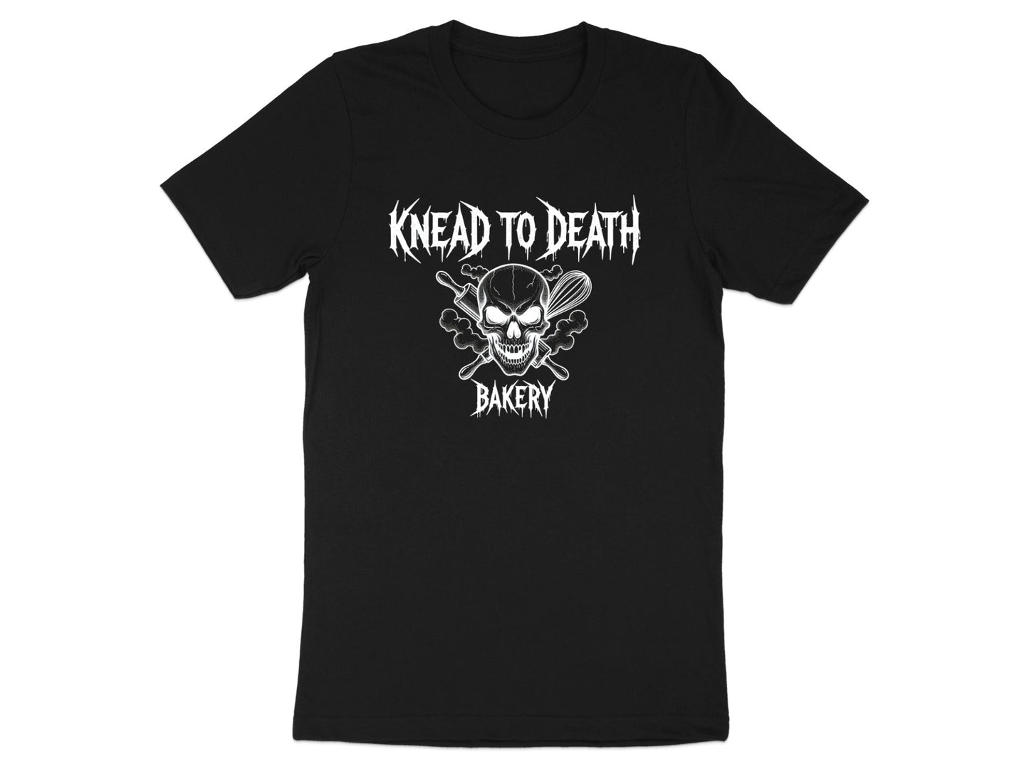 Knead To Death Bakery Skull Funny Baker T-Shirt