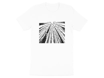Minimalist Koala Tall Trees T-Shirt | Artistic Nature Tee
