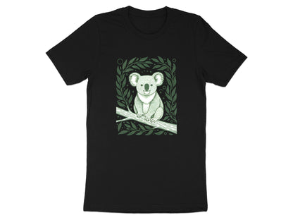 Smiling Koala Eucalyptus Branch T-Shirt | Cute Australian Tee