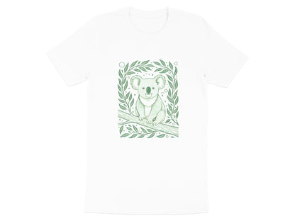 Smiling Koala Eucalyptus Branch T-Shirt | Cute Australian Tee
