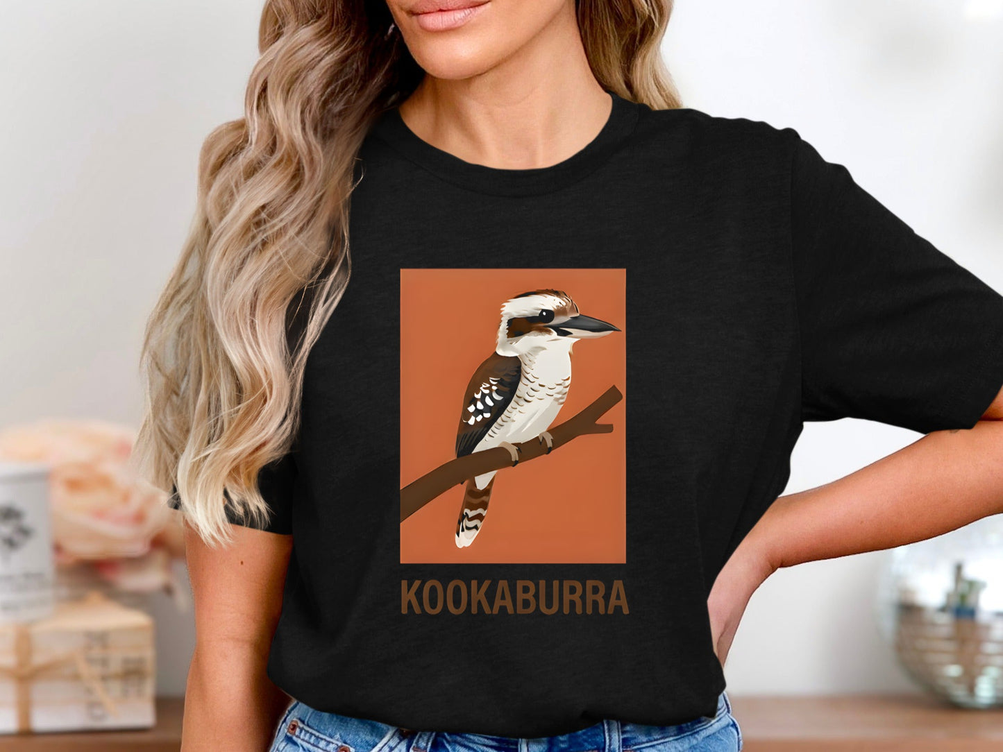 Classic Kookaburra Portrait T-Shirt | Modern Wildlife Tee