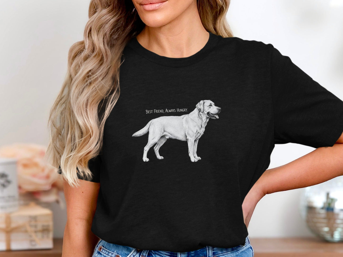Labrador 'Best Friend Always Hungry' Funny Dog T-Shirt