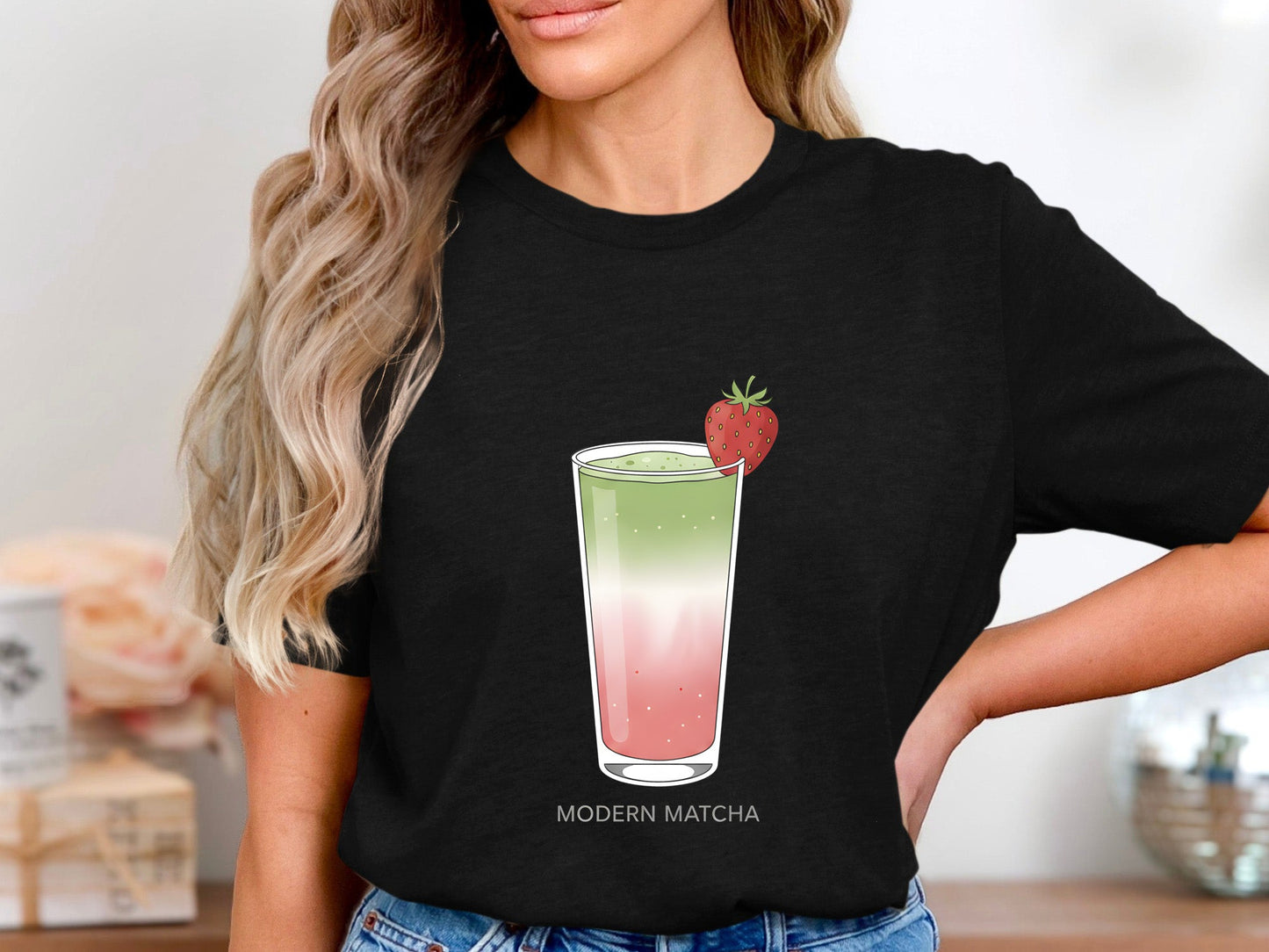 Modern Matcha Strawberry Latte T-Shirt