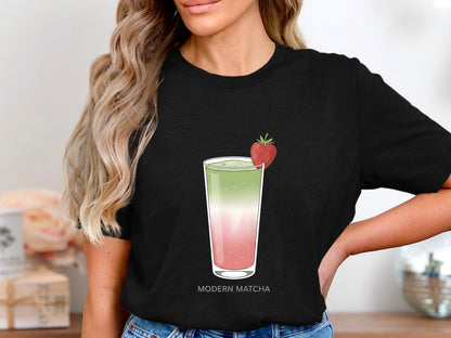 Modern Matcha Strawberry Latte T-Shirt