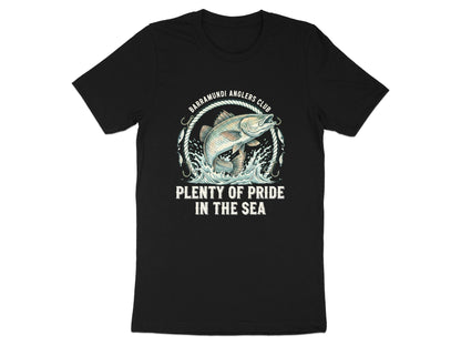 Leaping Barramundi Graphic T-Shirt - Black / Pride Australia
