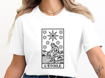 The Star Tarot Card Tee – XVII L'Étoile Mystical T-Shirt