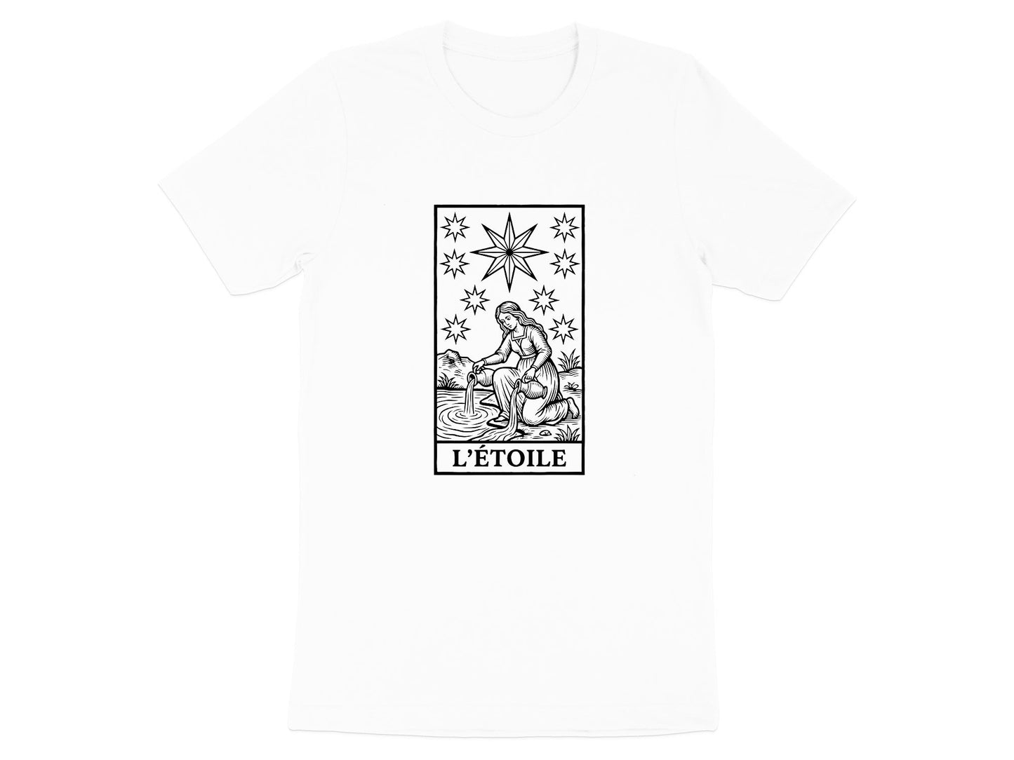 The Star Tarot Card Tee – XVII L'Étoile Mystical T-Shirt