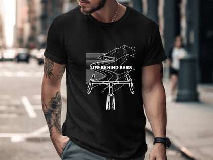 Life Behind Bars Mountain Road Cycling Tee