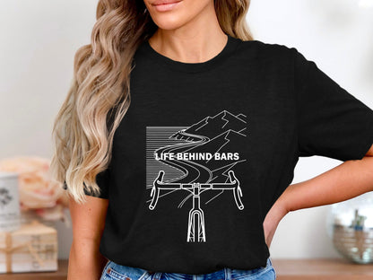Life Behind Bars Mountain Road Cycling Tee